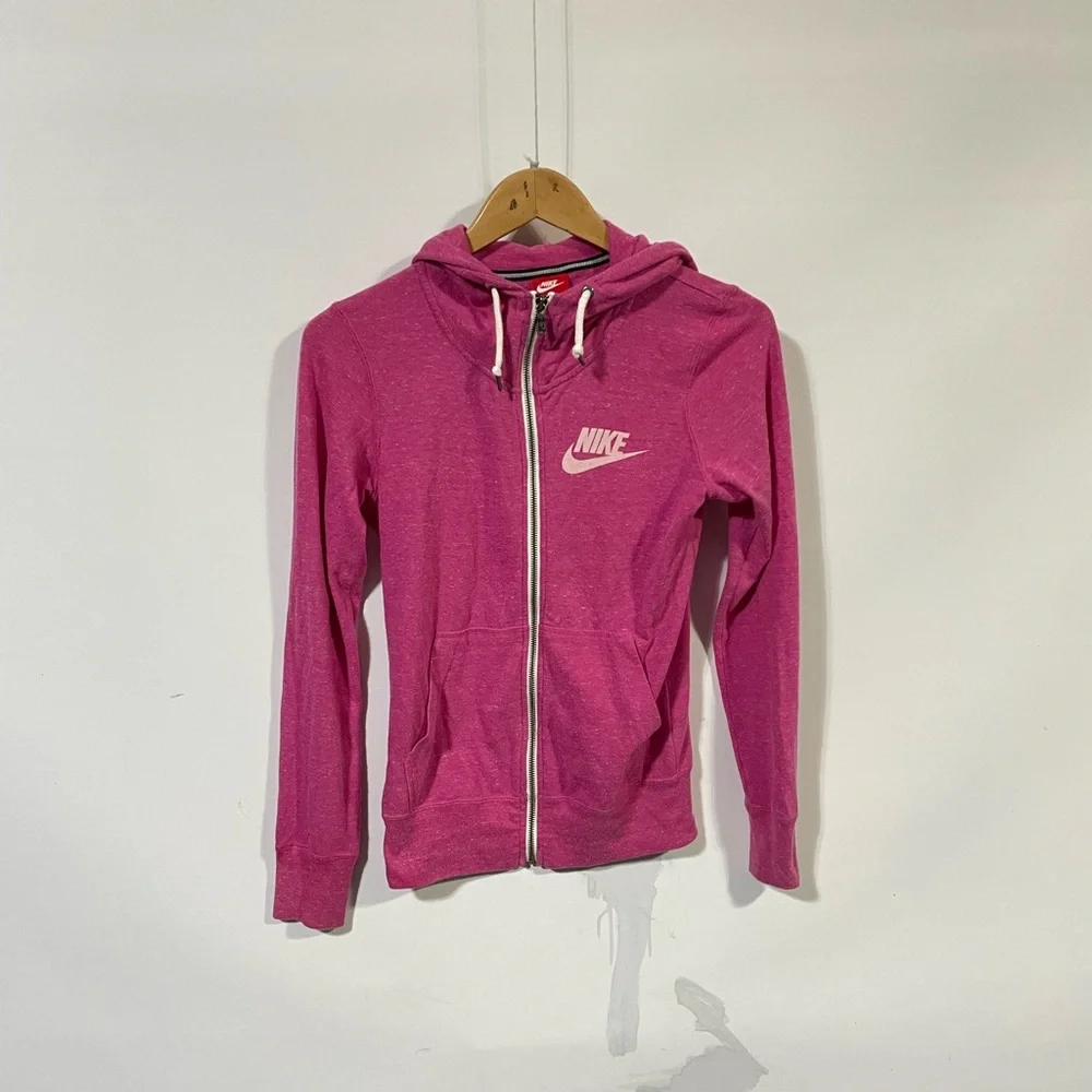 Nike tech full-zip hoodie sweatshirt pink XS